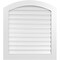 Ekena Millwork Arch Top Surface Mount PVC Gable Vent: Non-Functional, w/ 3-1/2"W x 1"P Standard Frame, 34"W x 36"H GVPAR34X3601SN - alternate 1
